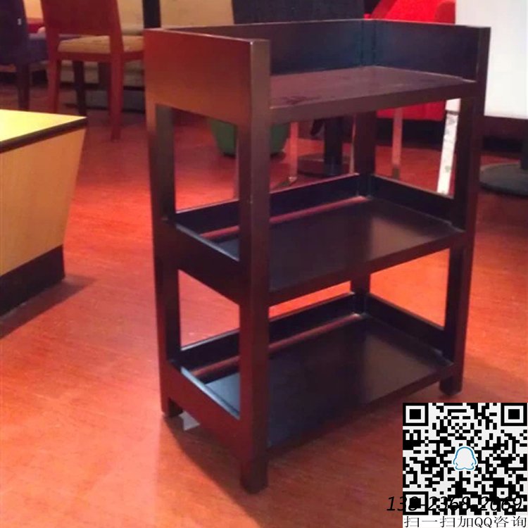 火鍋?zhàn)朗卟思?，三層菜架?shí)木，火鍋店餐桌配套