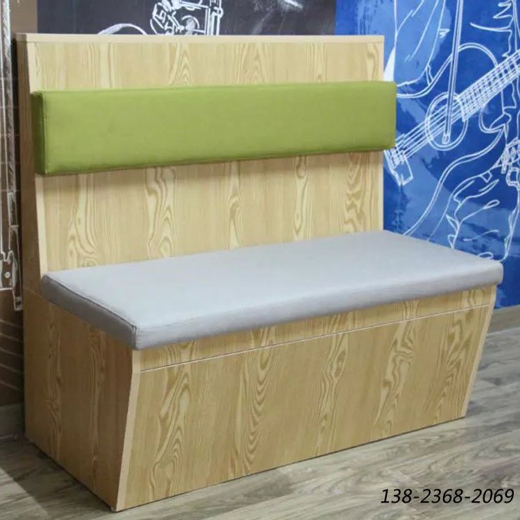 快餐店沙發(fā)，定做卡座廠家，眾美德生產(chǎn)沙發(fā)